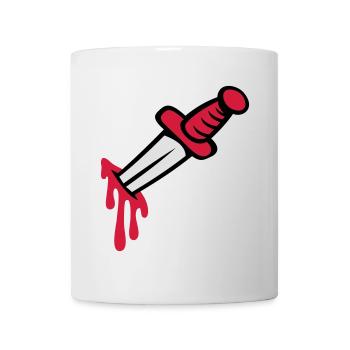 Messer in der Sie zurück - Tasse - Weiß - Vorne