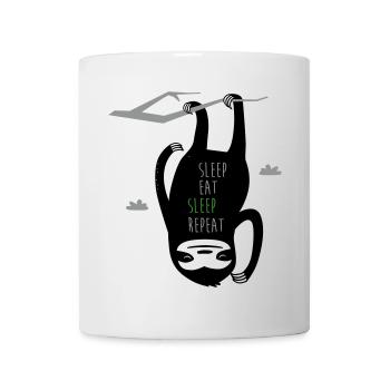 Sleep Eat Sleep Repeat Sloth - Mug - white - Front