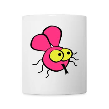 Fliege - Tasse - Weiß - Vorne