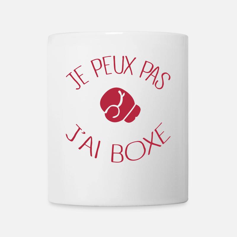 Je peux pas j'ai Boxe - Mug blanc - blanc