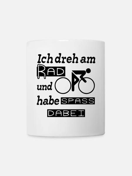 Radfahrer Spruch Fahrrad Rad Sport lustig Geschenk - Tasse - Weiß