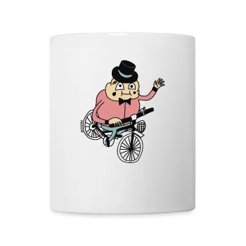Biker par cheslo - Mug blanc - blanc - Devant