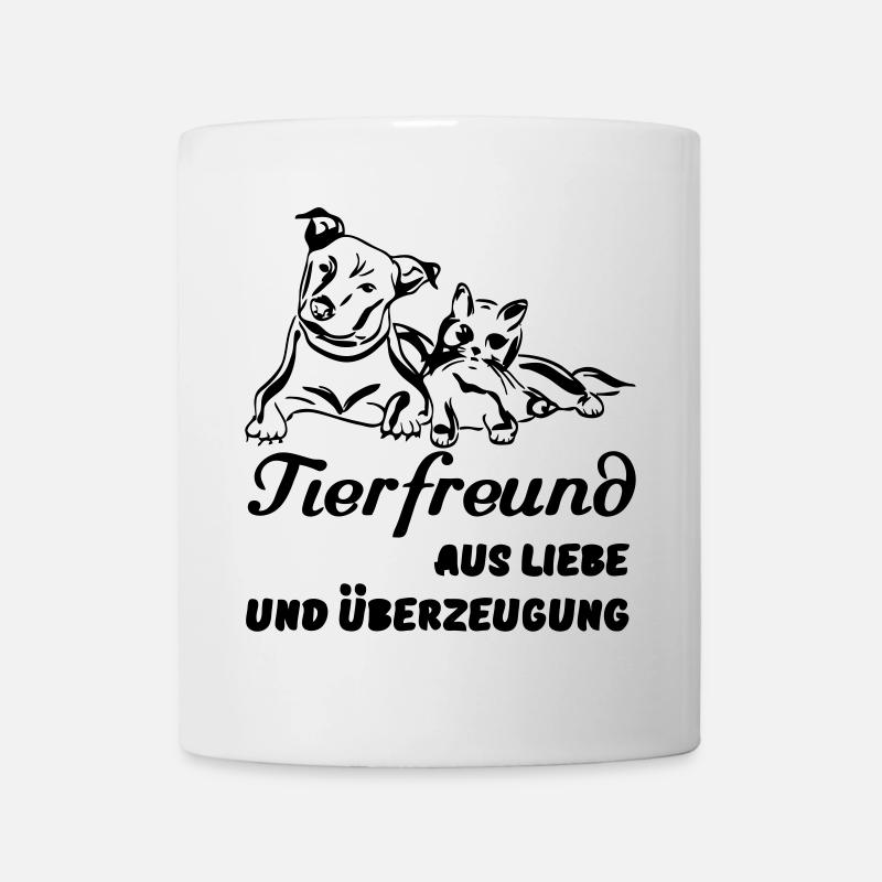 Tierfreund Tier Haustier Freund Liebe Geschenk - Tasse - Weiß