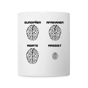 Rassistengehirn.png - Tasse - Weiß - Vorne