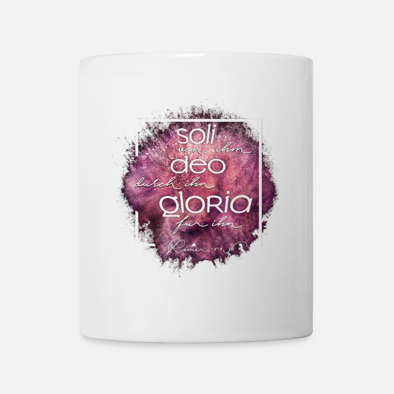 soli deo gloria - Tasse - Weiß