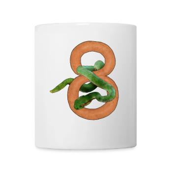 8 Geburtstag.png - Tasse - Weiß - Vorne