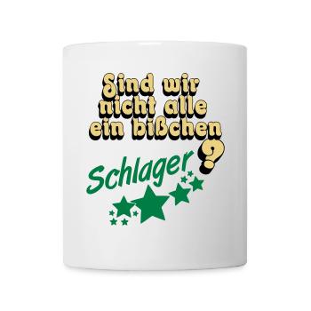 Schlager Party , Schlager Musik , Schlager Spaß - Tasse - Weiß - Vorne