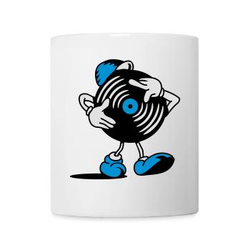 A record scratching himself - Mug - white - Front