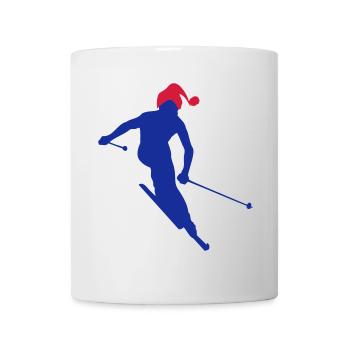 sport d`hiver - Mug blanc - blanc - Devant