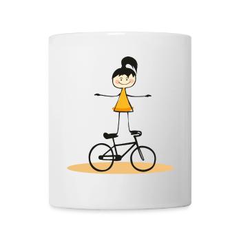 Cyclisme artistique, Cyclisme artistique, Cyclisme en salle, Fille - Mug blanc - blanc - Devant