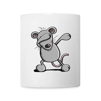 Cool Dab danse souris - rat tamponnant - BD - Mug blanc - blanc - Devant