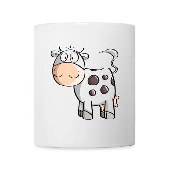 Funny Dotted Cow - Cows - Comic - Kids - Mug - white - Front