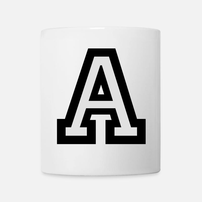 Buchstabe A - Tasse - Weiß