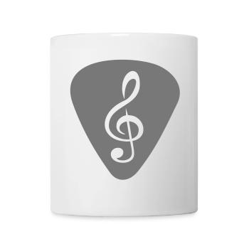 plektrum_notenschluessel - Tasse - Weiß - Vorne