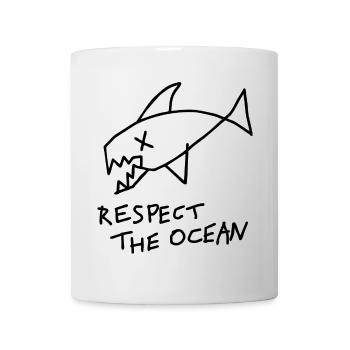 Ocean Graphic respect the ocean - Mug - white - Front