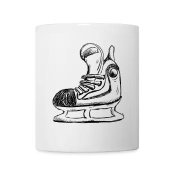 Cooler Schlittschuh I Eishockey Schlittschuhe - Tasse - Weiß - Vorne
