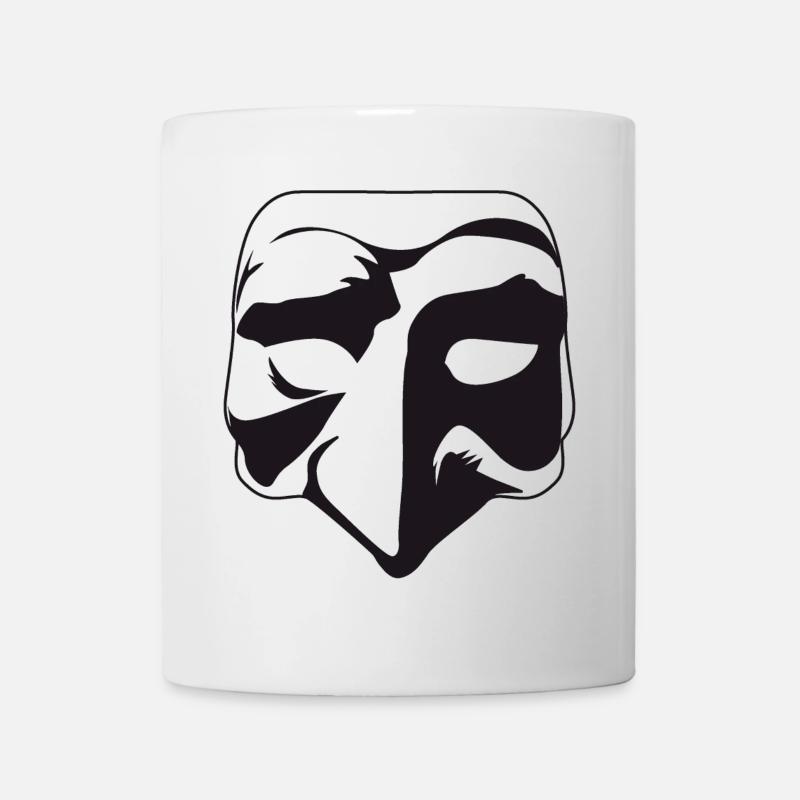 Pulcinella - Masque de carnaval de Naples - Mug blanc - blanc