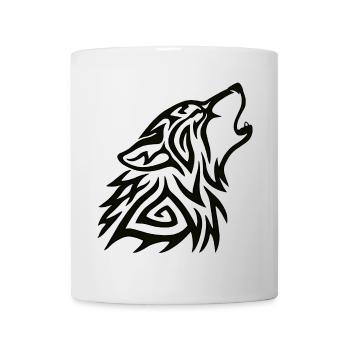 Stammeswolf heulen - Tasse - Weiß - Vorne
