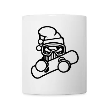 snowboarder schnee winter - Tasse - Weiß - Vorne