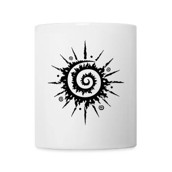 Mittsommer Sonne, Feuerrad - Tasse - Weiß - Vorne