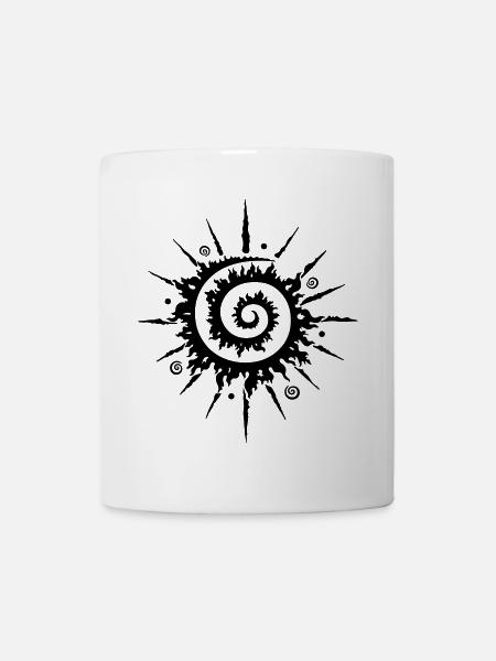 Midsummer sun, pinwheel - Mug - white