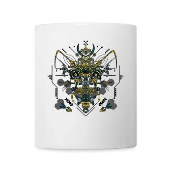 TECHNO - Mug blanc - blanc - Devant
