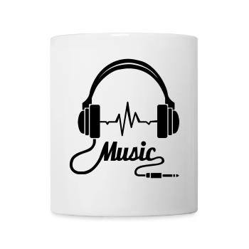 Earphones Music! - Mug - white - Front