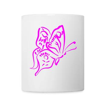 Schmetterling - Tasse - Weiß - Vorne