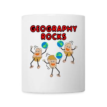 Geography Rocks - Tasse - Weiß - Vorne