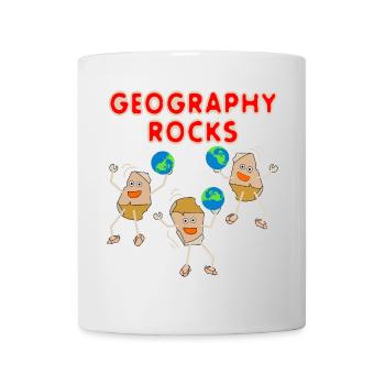 Three Geography Rocks - Tasse - Weiß - Vorne