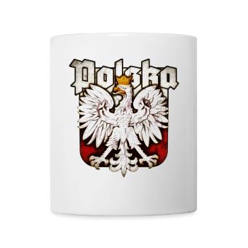 Polen - Polska - Adler - Polnische Flagge - Tasse - Weiß - Vorne