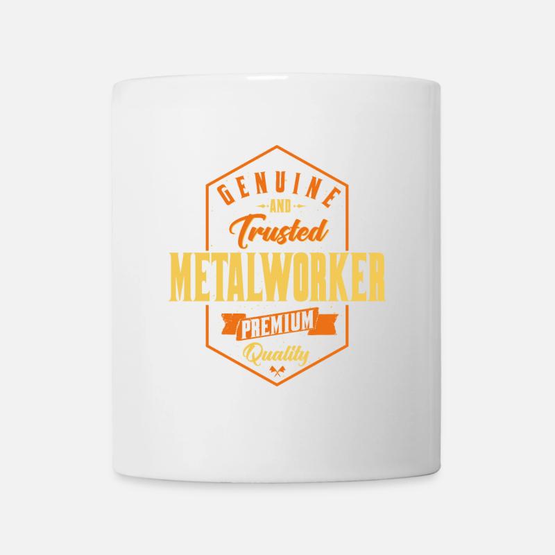Conception authentique et fiable pour les métallurgistes - Mug blanc - blanc
