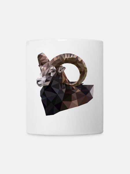 Capricorn, zodiac sign, Alps, mountains, Switzerland - Mug - white