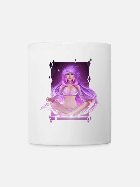 Femme en méditation - Mug blanc - blanc