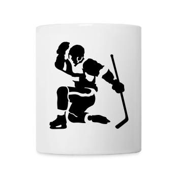 hockey goal - Mug - white - Front