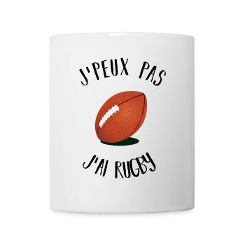 I can not I have rugby - Mug - white - Front