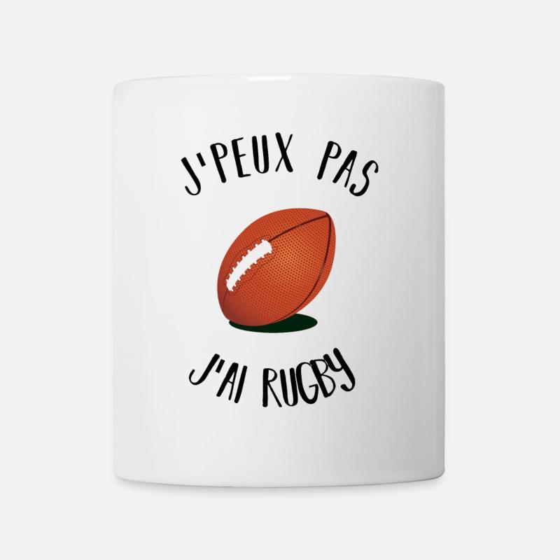 J'peux pas j'ai rugby - Mug blanc - blanc