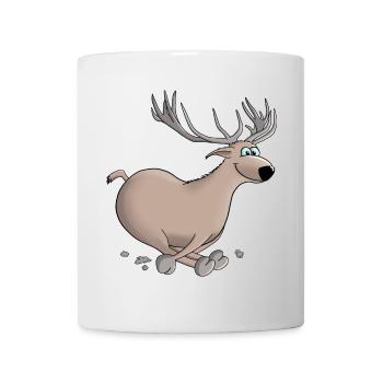 Cerf - cerf - cerf - Mug blanc - blanc - Devant