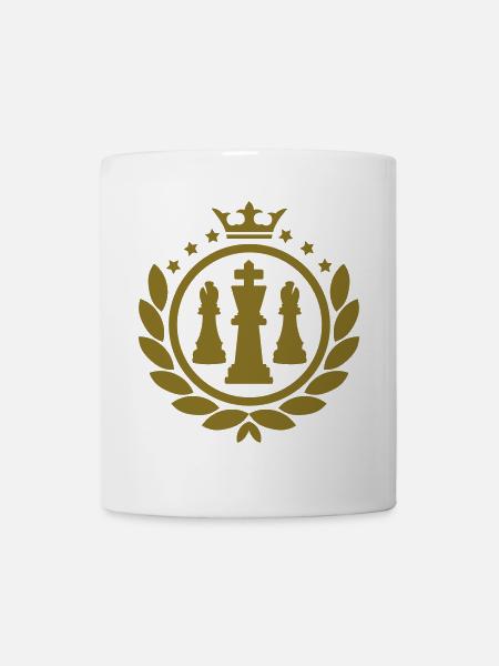 Lorbeerkranz (Schach) - Tasse - Weiß