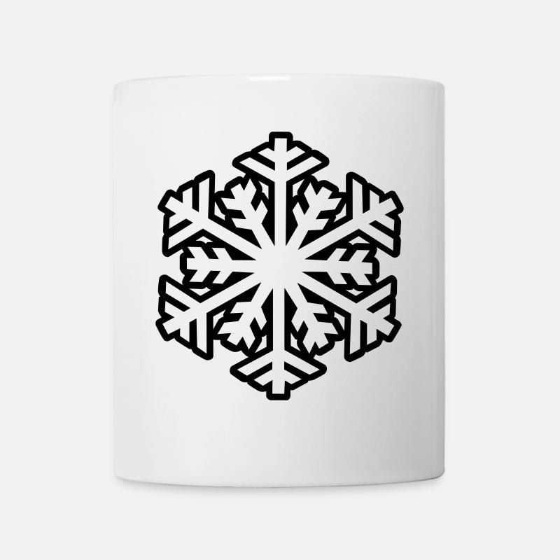 Schneeflocke - Tasse - Weiß