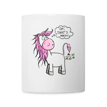 Oh! C'est magique je Licorne Pupst stardust - Mug blanc - blanc - Devant