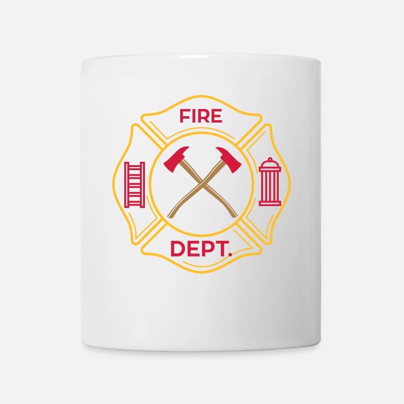 Groupe de pompiers pompiers - Mug blanc - blanc