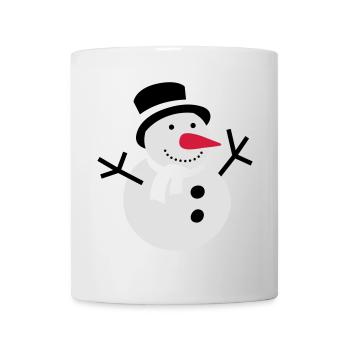 schneemann winter schnee - Tasse - Weiß - Vorne