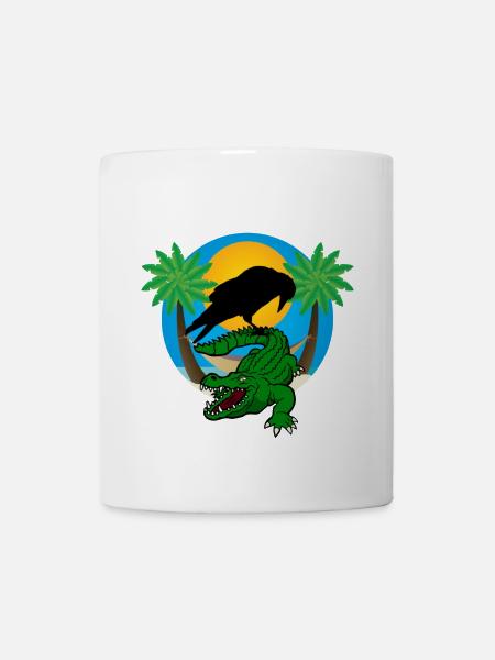 Palmiers en plastique - Mug blanc - blanc