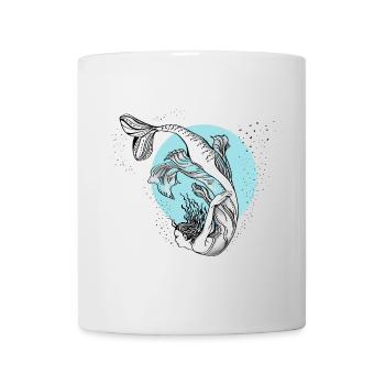 meerjungfrau Nixe illustration mädchen Wasser lol - Tasse - Weiß - Vorne