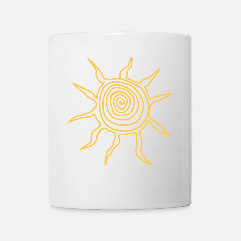 Sonne - Tasse - Weiß