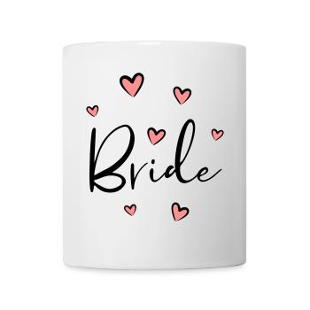 Bride coeur enterrement de vie de garçon cadeau - Mug blanc - blanc - Devant