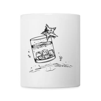 Drink water schnapps party - Mug - white - Front