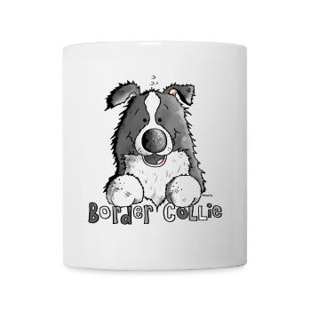 Süßer Border Collie - Hund - Tasse - Weiß - Vorne