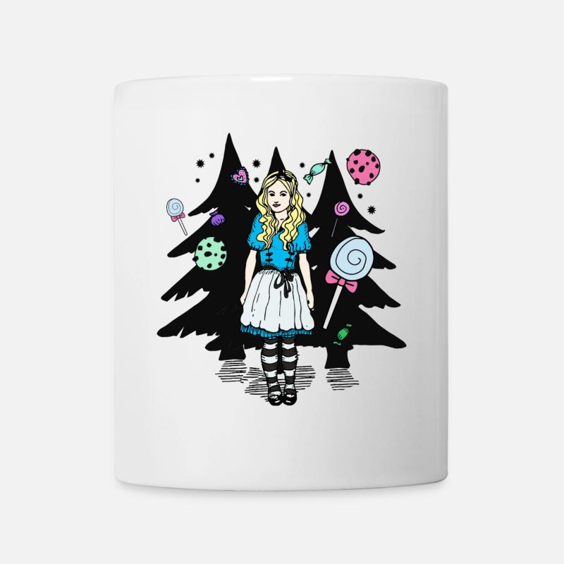 Zuckerstadt Alice im Wald - Tasse - Weiß